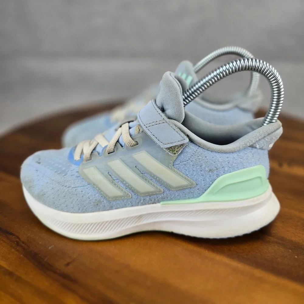 Adidas Duramo 10 Kids Blue Mint Green Athletic Sneakers Size 1 IF4134